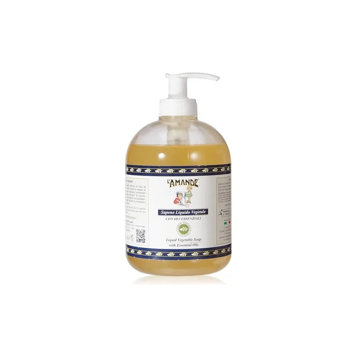 L'AMANDE Olive Oil Liquid Soap for Hands and Body with Vitamin E 500ml