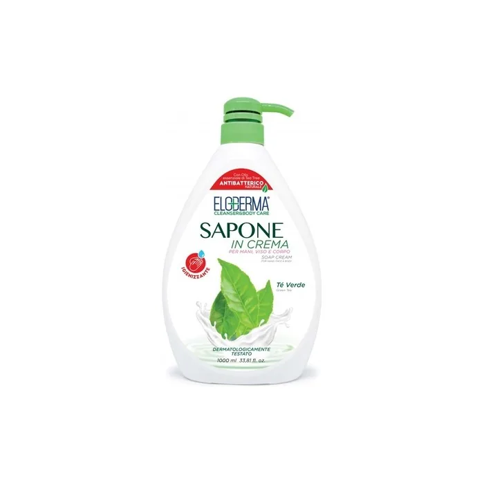 Eloderma Liquid Antibacterial Cream Soap With Green Tea Dispenser