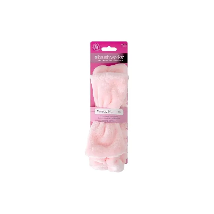 Brushworks Makeup Headband Pink