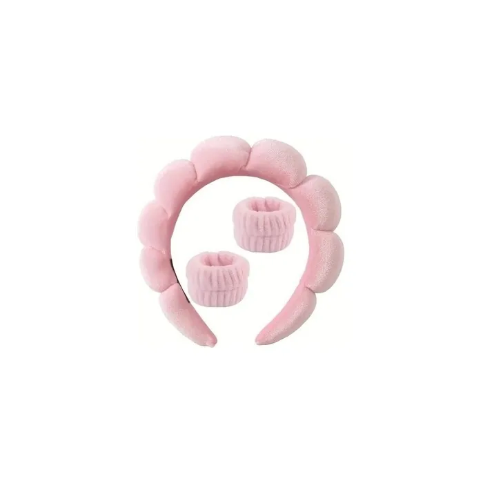 Ecarla Head And Wrist Bands Made Of Microfiber Pink O536r