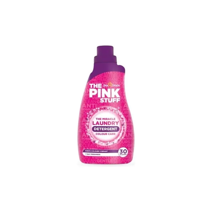 7,66/L- Pack Of 8 Stardrops Pink Stuff Detergent Color Care,30 Washes- 960ml