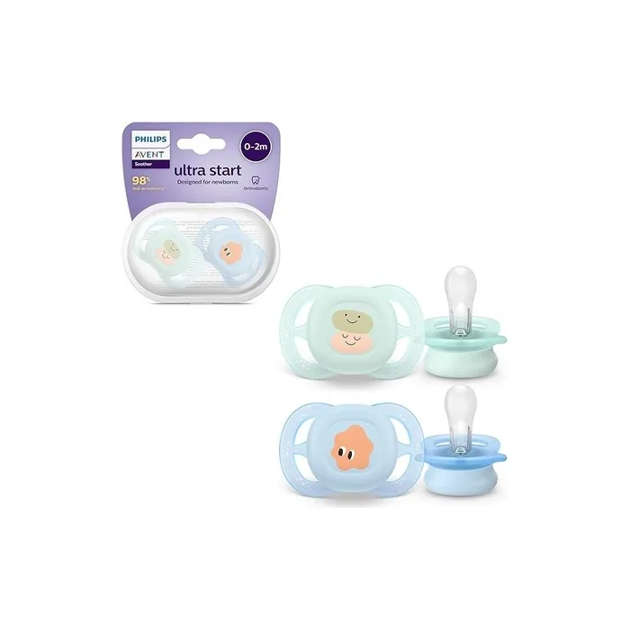 Philips Avent Scf Soother Start Day 2 Pack Health