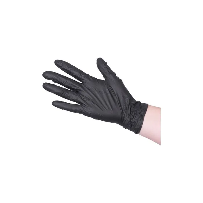 Unigloves GP0034 Powder-Free Nitrile Gloves Black Pearl Large - 100 Pieces