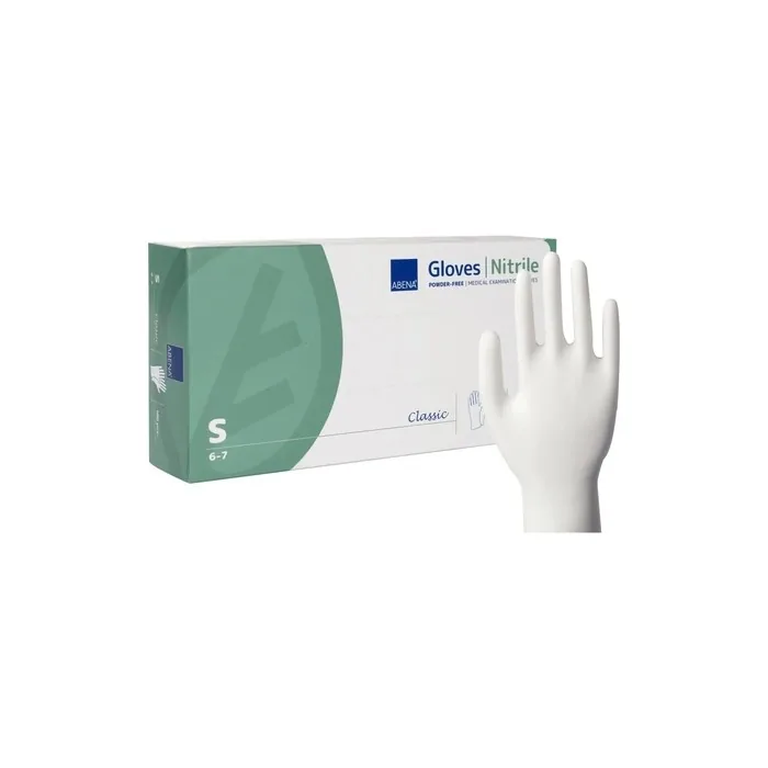 Abena Nitrile Powder-Free Gloves Size Small - 100 Pieces