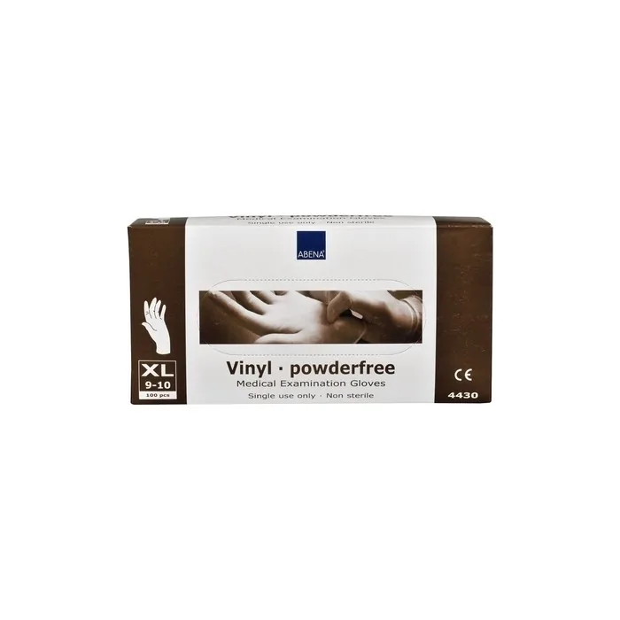 Abena Vinyl Gloves X-Large Powder Free Transparent