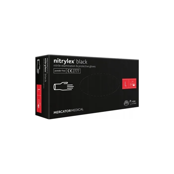 Medasept Nitrile Disposable Gloves Size Large (8-9) - Pack of 100