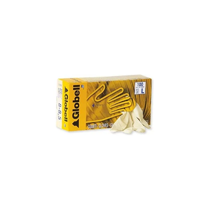 Linea Premium Globell Latex Gloves Size S - 100 Pieces White