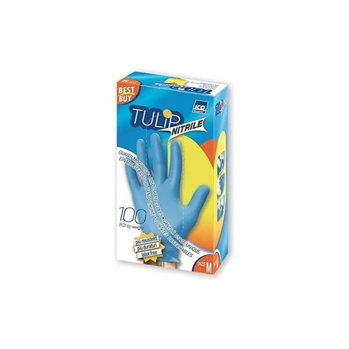 Supplier Casa Tulip Nitrile Disposable Gloves Size Small - 100 Pieces