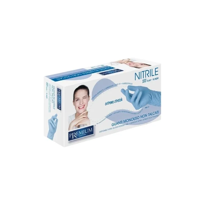 Xanitalia Powder-Free Nitrile Gloves Size M - 100 Count
