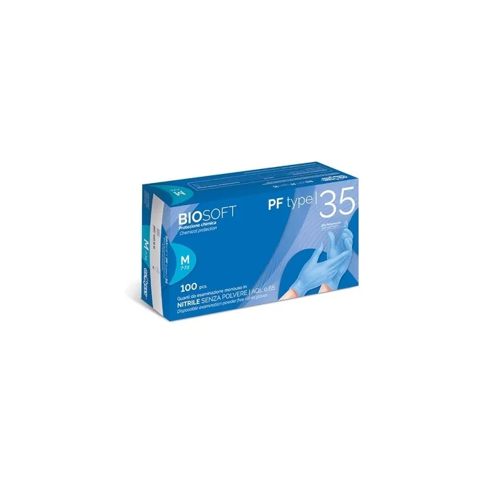 GLOVELY Blue Nitrile Gloves Size L - Pack of 100