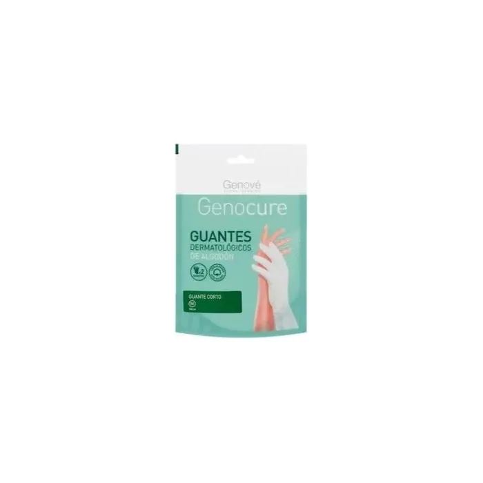 Genove Genocure Short Cotton Dermatological Gloves Size M - Pack of 2