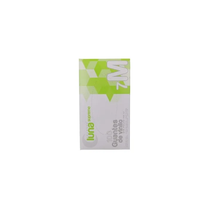 Luna Disposable Vinyl Gloves V14107, Size M, Powder-Free, Pack of 100