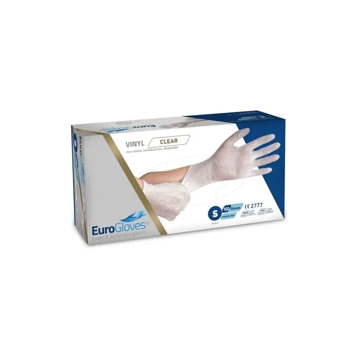 Euroglove Vinyl Gloves White 100 Pieces