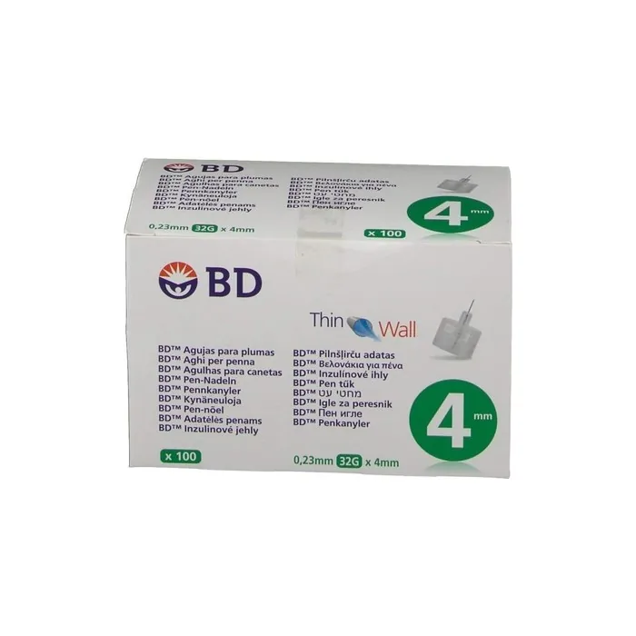 BD Thin Wall Pen Needles 32 Gauge 4mm