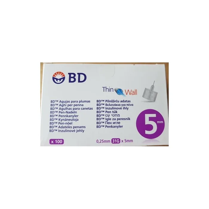 BD Pen Needles 5mm - 100 Pieces, Original Packaging, Expiry 2024