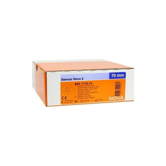 Dansac Nova2 70 Ostomy System Flange 15mm x 62mm - Pack of 5