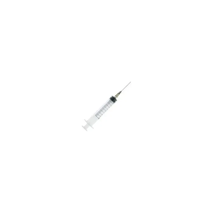 Pikdare 10ml Syringe with 1 Gauge Needle and Central Luer Cone