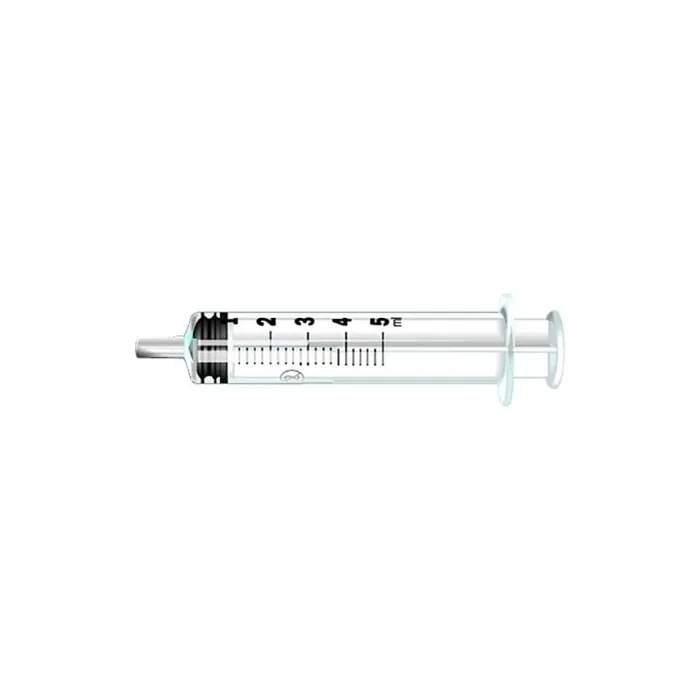 Pic Solution Central Luer Syringes with Detachable Needle 23 Gauge 1.25-Inch 5ml