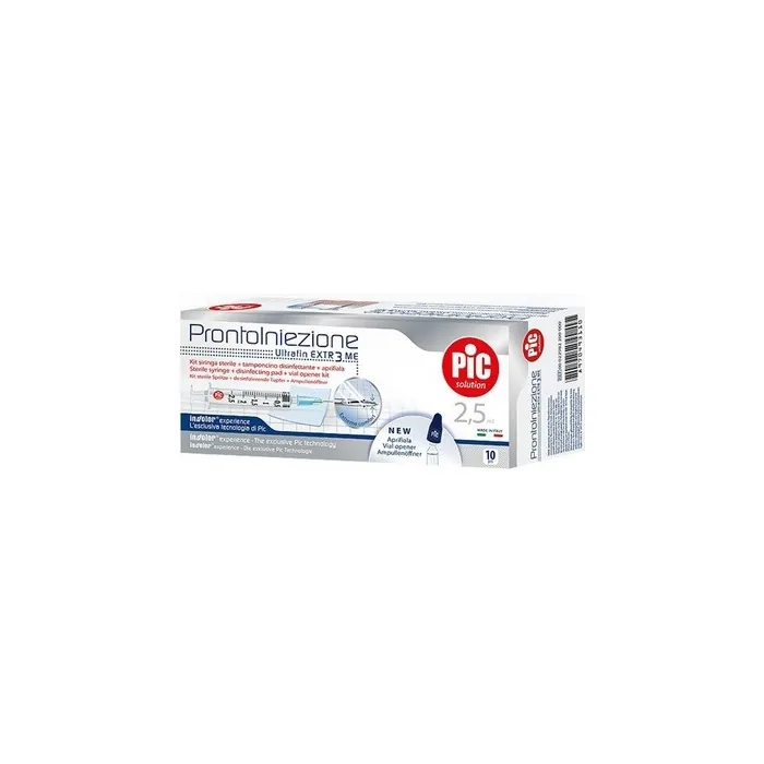 Pic Pronto Injection Syringe with Needle 2.5ml G23 - Pack of 10