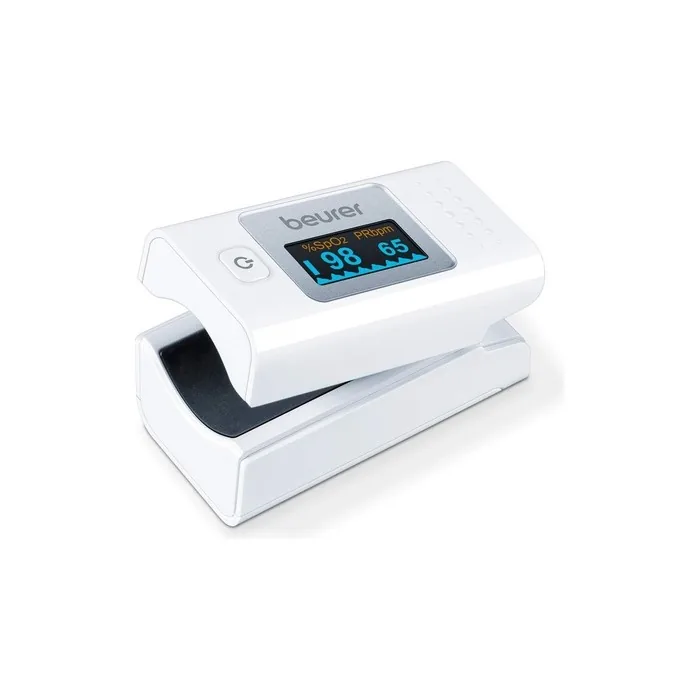 Beurer PO 35 Pulse Oximeter for Oxygen Saturation and Heart Rate Measurement - White