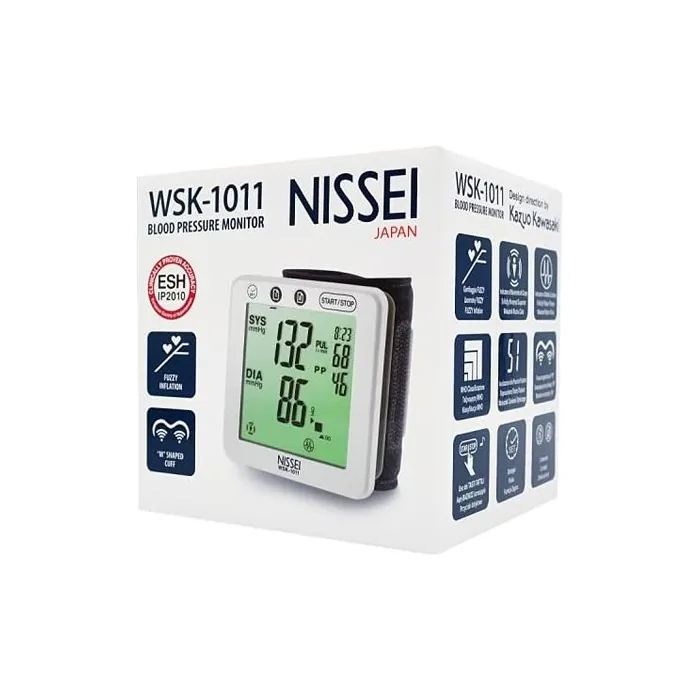 NISSEI WSK-1011 Digital Blood Pressure Monitor with LCD Display
