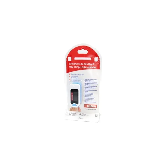 Gima Oxy-3 Finger Oximeter Professional Pulse Oximeter for Heart Rate and Oxygen Saturation
