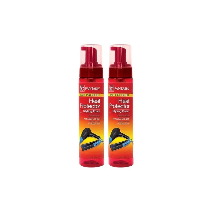 Fantasia Hair Polisher Heat Protector Styling Foam 85 Fl Oz