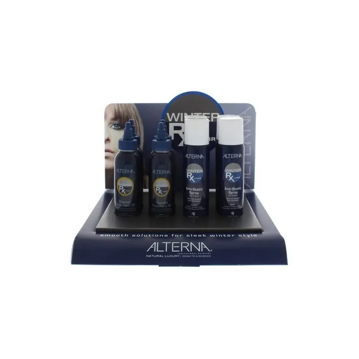Alterna Winter Rx Display - Anti Static Spray 92gm X 4 & Thermal