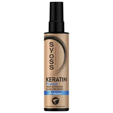 Syoss Heat Protection Spray Keratin & Volume - Protects Hair From Heat Damage