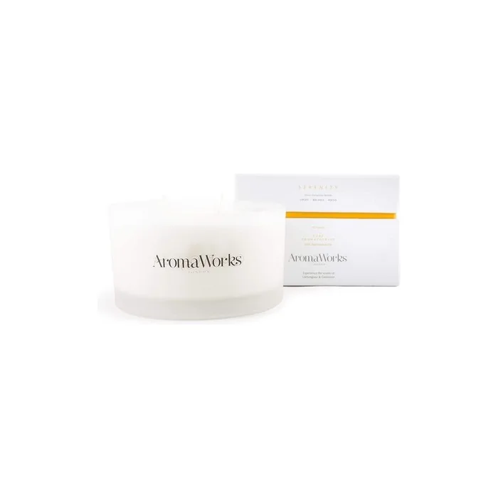 Aromaworks - Serenity Candle 3 Wick - Lemongrass - Neroli And Sweetness