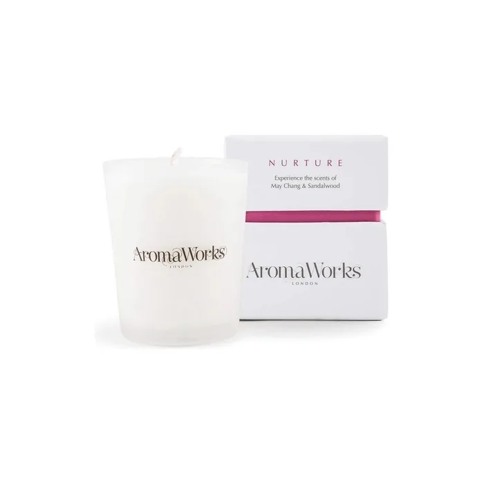 Aromaworks - Nurture Candle - Infused With Maychang And Sandalwood - Soothes
