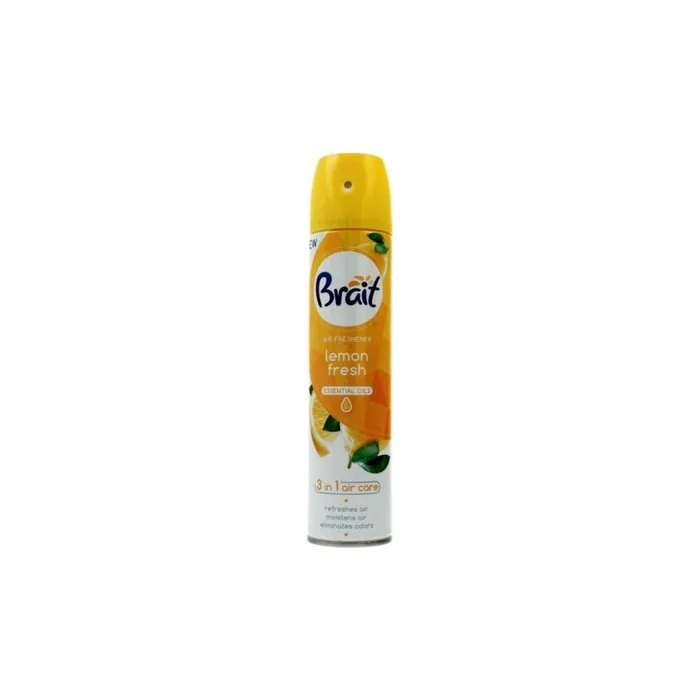 Brait Air Care 3in1 Air Freshener Classic Lemon Fresh 300ml