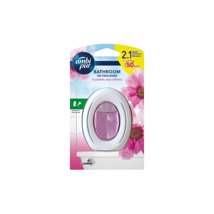 Ambi Pur Air Freshener For Bathroom Spring Flowers, 7.5 Ml