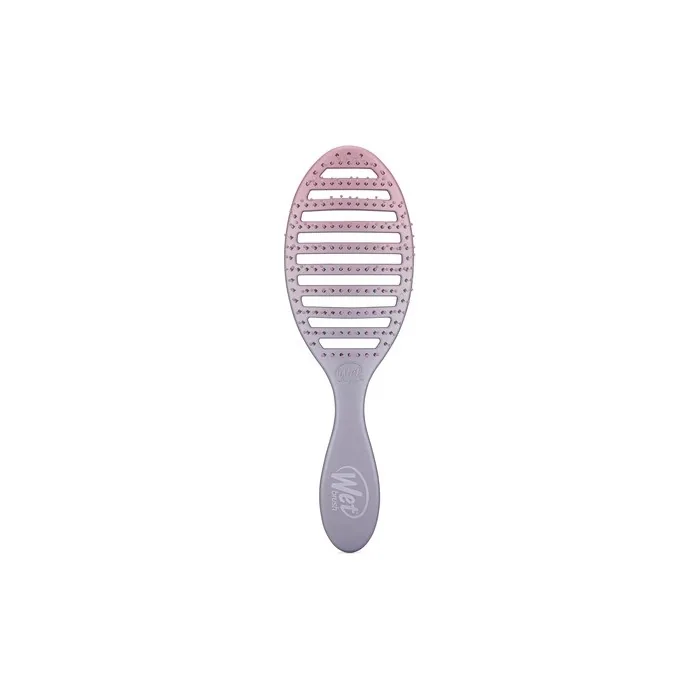 Wet Brush Speed Dry Hair Brush Pink Purple Feel Good Ombre Vented Design Soft Heatflex Bristles Blow Dry Safe Ergonomic Handle Manages Tangles Painfree Hair Accessories 1 Count