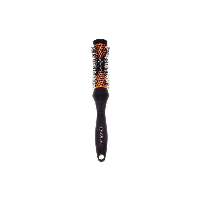 Denman X-Small Thermo Ceramic Hourglass Hot Curl Brush DHH1H for Blow-Drying, Straightening, Defined Curls, Volume & Root-Lift - Orange