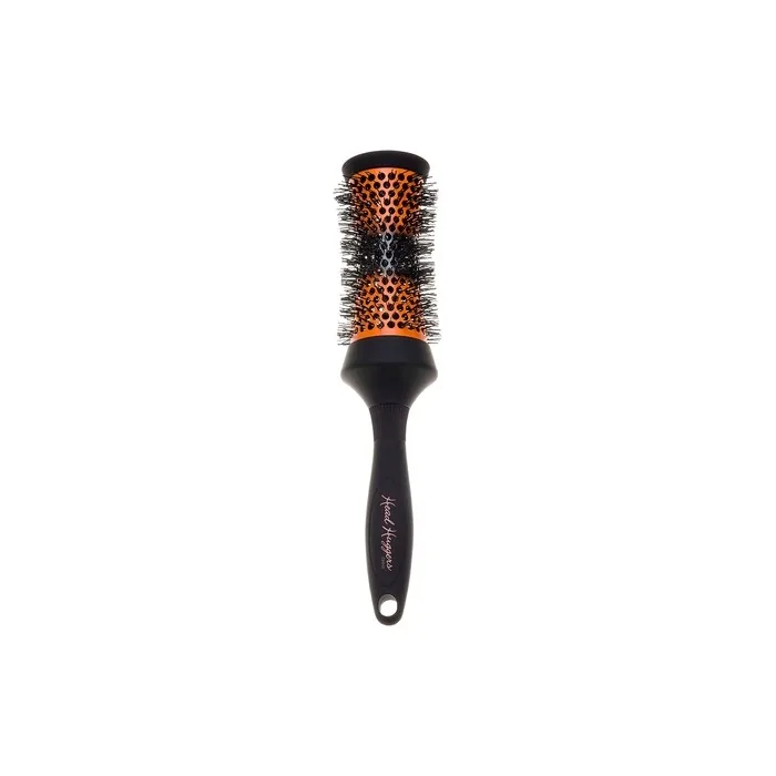 Denman Medium Thermo Ceramic Hourglass Hot Curl Brush DHH3H for Blow-Drying, Straightening, Defined Curls, Volume & Root-Lift - Orange