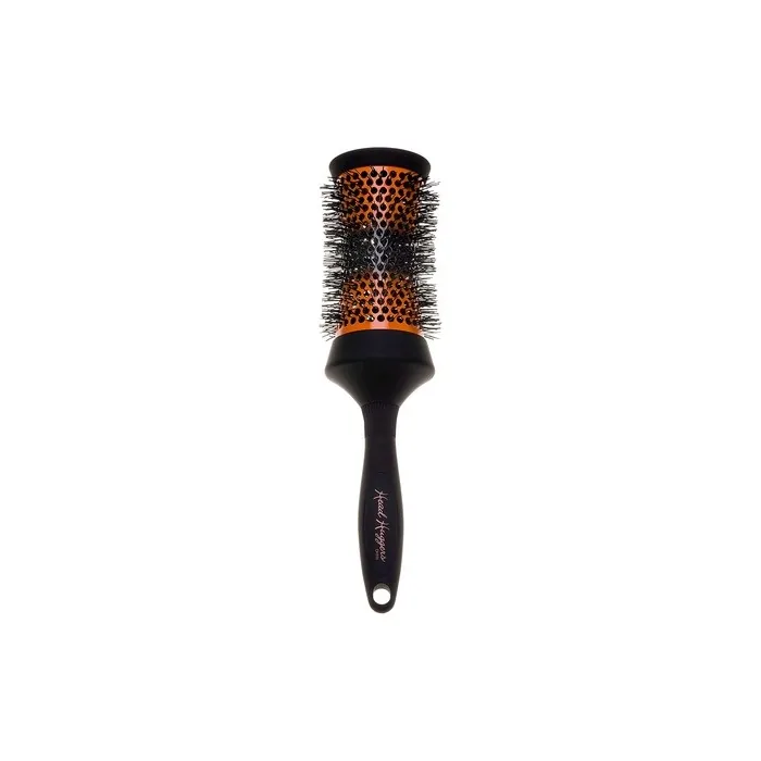 Denman Large Thermo Ceramic Hourglass Hot Curl Brush DHH4H for Blow-Drying, Straightening, Defined Curls, Volume & Root-Lift - Orange