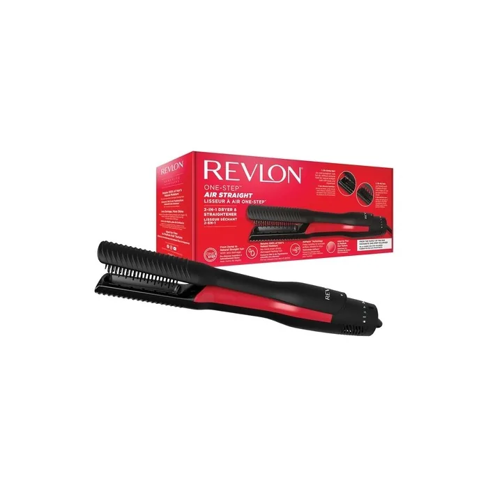 Revlon Onestep Air Straight 2in1 Dryer And Styler With Heated Teeth And Argan Oil Infusion