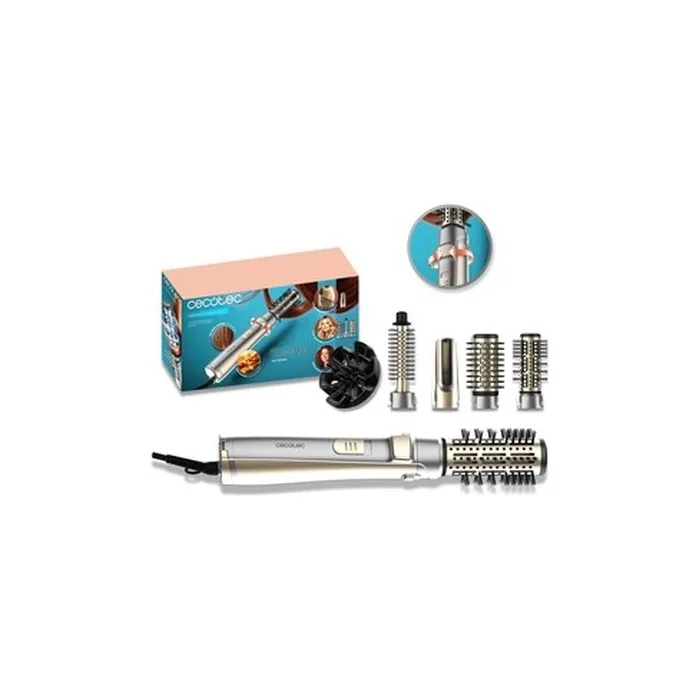 Cecotec CeramicCare 5in1 AirBrush Gyro Hot Air Brush 1100W with 5 Attachments - Grey
