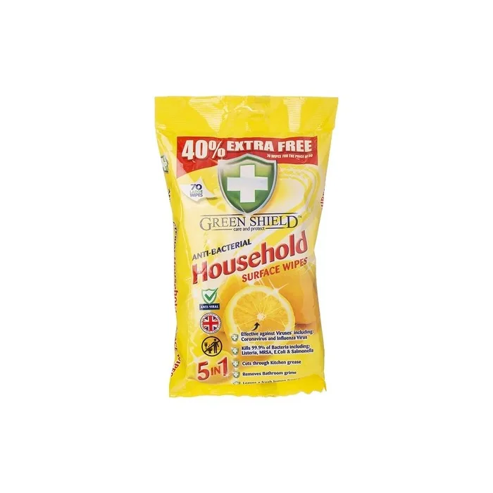 50 Anti Bacterial House Hold Surface Wipes