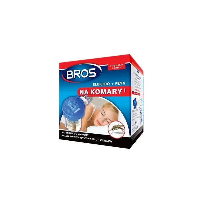 Bros Elektro Device With Liquid Mosquito Repellent 60 Nights Refill