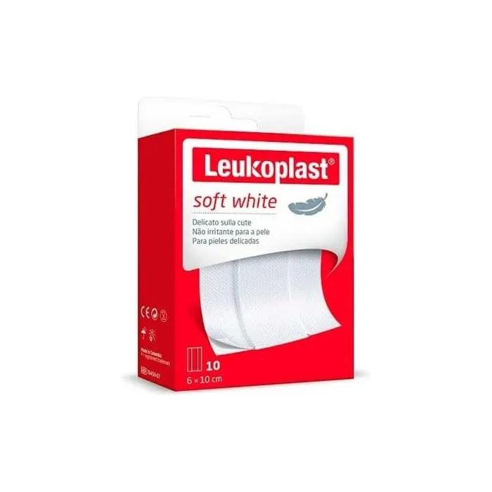 Essity Italy Leukoplast Soft White 100 x 6cm 10 Pieces