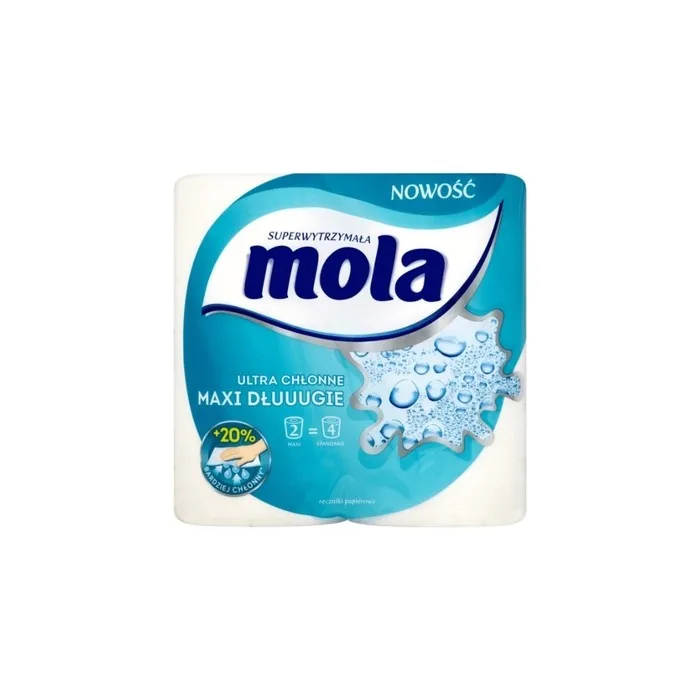 Mola Ultraabsorbent Extra Long Paper Towels 2 Jumbo Rolls