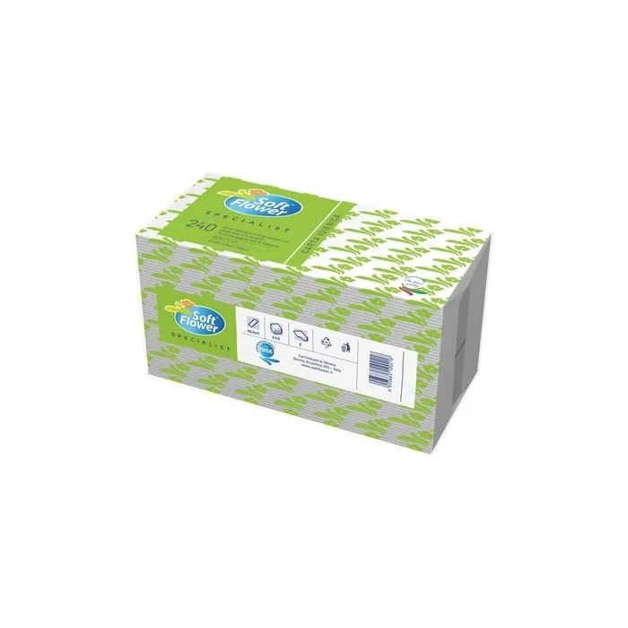 Precut Igienica Paper Towels 240 Sheets Soft Flower