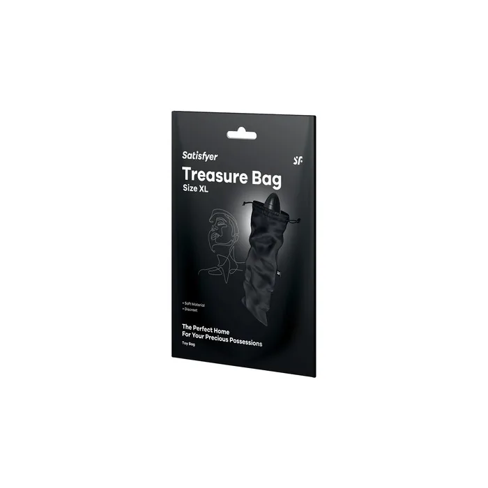 Satisfyer Treasure Bag Xl Black - Storage Bag For Gadgets