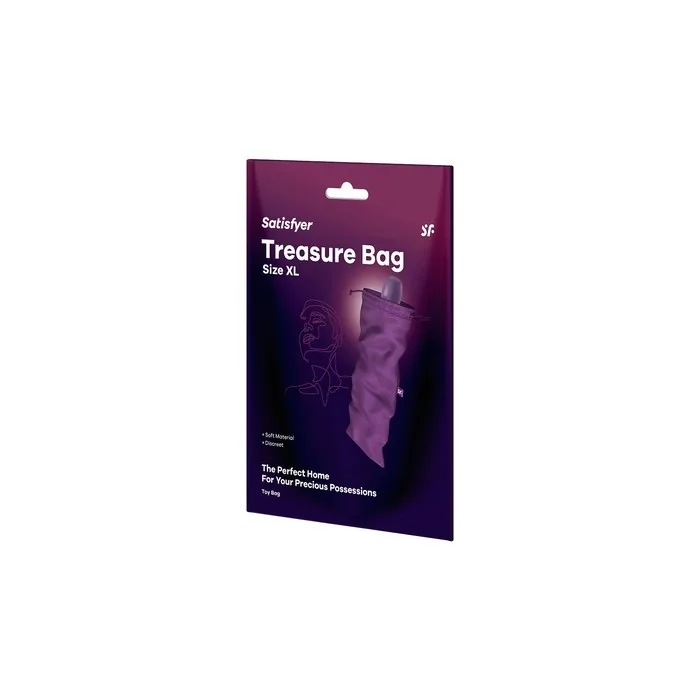 Satisfyer Treasure Bag Xl Violet - Storage Bag For Gadgets