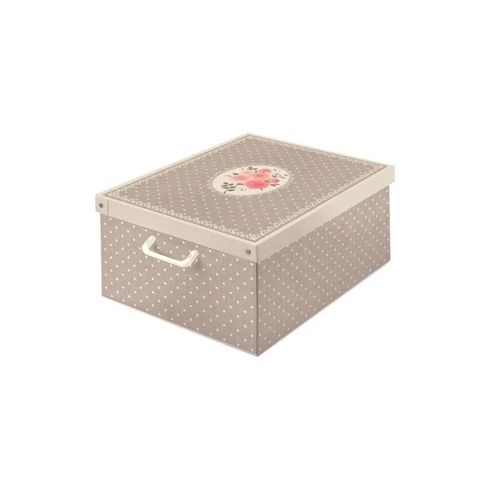 Kanguru Home Storage Box in Cardboard Polka Dot Large