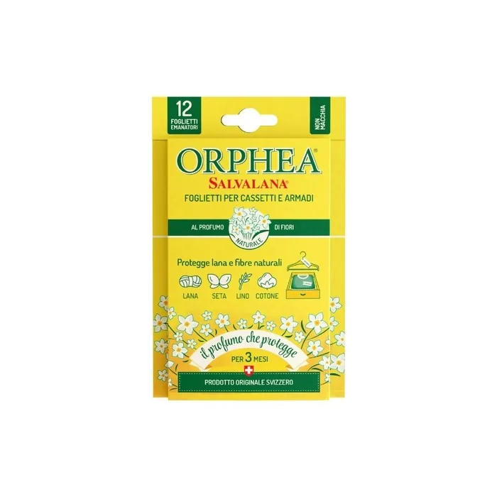 Orphea Salvalana Notes for Drawers and Cabinets - Protects Wool and Most Precious Garments - Natural Scent of Flowers 9.75g