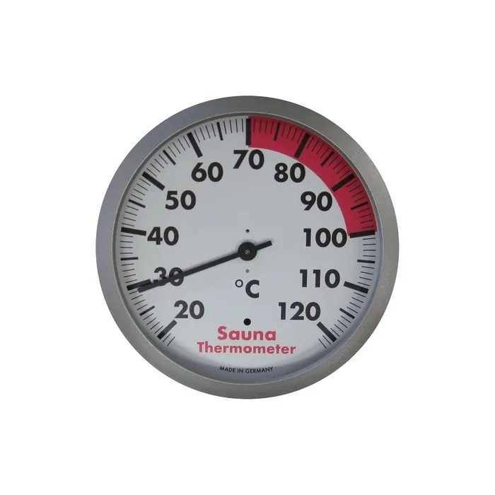 Tfa Dostmann Analogue Sauna Thermometer Heat Resistant Silverwhite