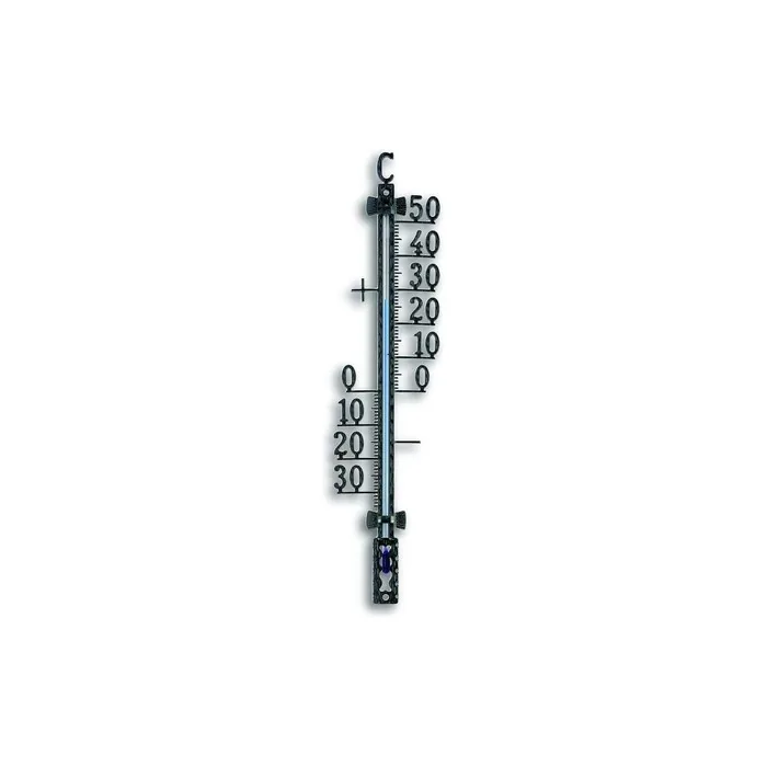 TFA Dostmann Analog Outdoor Thermometer Black 27.5cm Weatherproof